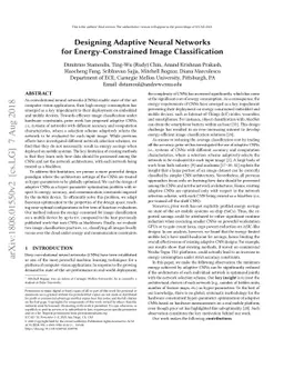 Designing Adaptive Neural Networks for Energy-Constrained Image
  Classification