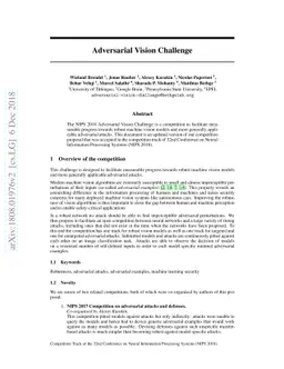 Adversarial Vision Challenge