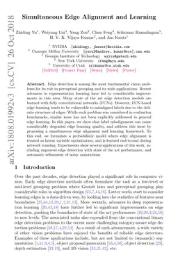 Simultaneous Edge Alignment and Learning
