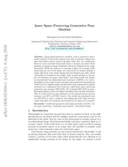 Inner Space Preserving Generative Pose Machine