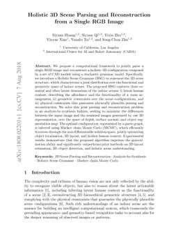 Holistic 3D Scene Parsing and Reconstruction from a Single RGB Image