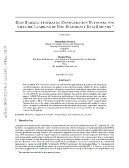 Deep Stacked Stochastic Configuration Networks for Lifelong Learning of
  Non-Stationary Data Streams