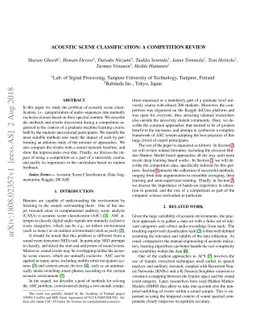 Acoustic Scene Classification: A Competition Review