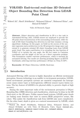 YOLO3D: End-to-end real-time 3D Oriented Object Bounding Box Detection
  from LiDAR Point Cloud