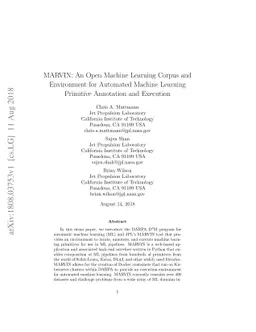 MARVIN: An Open Machine Learning Corpus and Environment for Automated
  Machine Learning Primitive Annotation and Execution