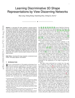 Learning Discriminative 3D Shape Representations by View Discerning
  Networks