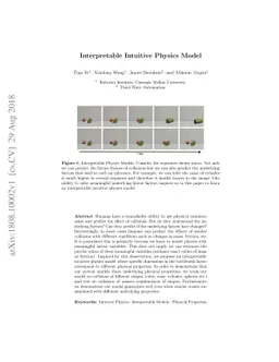 Interpretable Intuitive Physics Model