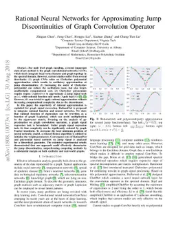 Rational Neural Networks for Approximating Jump Discontinuities of Graph
  Convolution Operator