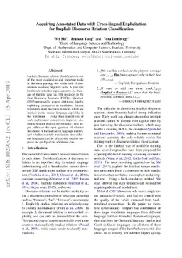 Acquiring Annotated Data with Cross-lingual Explicitation for Implicit
  Discourse Relation Classification