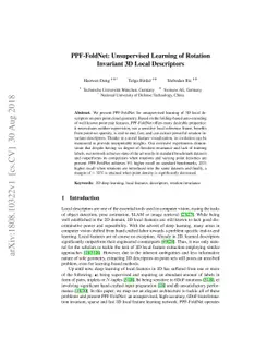 PPF-FoldNet: Unsupervised Learning of Rotation Invariant 3D Local
  Descriptors