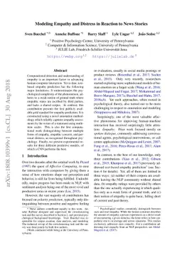 Modeling Empathy and Distress in Reaction to News Stories