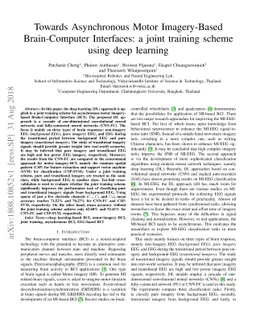 Towards Asynchronous Motor Imagery-Based Brain-Computer Interfaces: a
  joint training scheme using deep learning