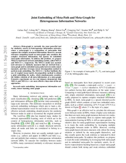 Joint Embedding of Meta-Path and Meta-Graph for Heterogeneous
  Information Networks