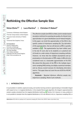 Rethinking the Effective Sample Size
