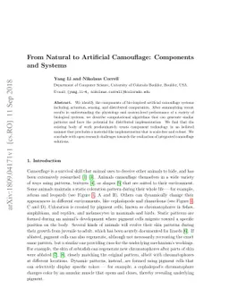 From Natural to Artificial Camouflage: Components and Systems