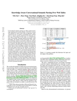 Knowledge-Aware Conversational Semantic Parsing Over Web Tables