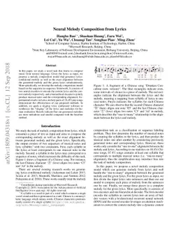 Neural Melody Composition from Lyrics