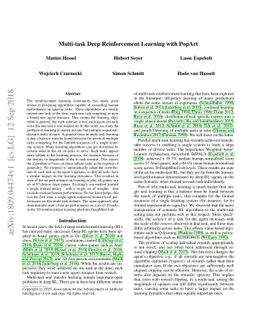 Multi-task Deep Reinforcement Learning with PopArt