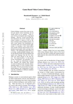 Game-Based Video-Context Dialogue