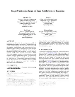 Image Captioning based on Deep Reinforcement Learning