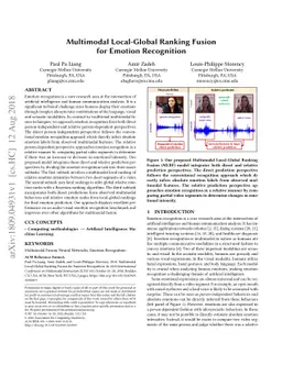 Multimodal Local-Global Ranking Fusion for Emotion Recognition