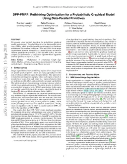 DPP-PMRF: Rethinking Optimization for a Probabilistic Graphical Model
  Using Data-Parallel Primitives