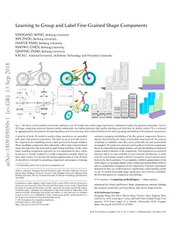 Learning to Group and Label Fine-Grained Shape Components