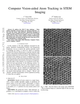 Computer Vision-aided Atom Tracking in STEM Imaging