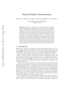 Physical Primitive Decomposition
