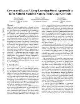 Context2Name: A Deep Learning-Based Approach to Infer Natural Variable
  Names from Usage Contexts