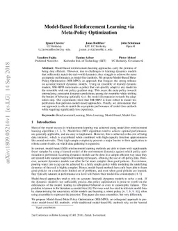 Model-Based Reinforcement Learning via Meta-Policy Optimization