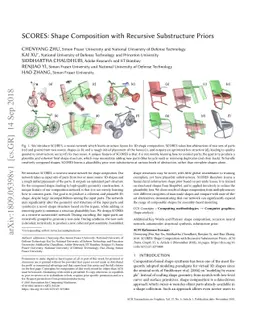 SCORES: Shape Composition with Recursive Substructure Priors