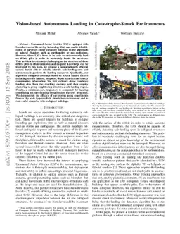 Vision-based Autonomous Landing in Catastrophe-Struck Environments