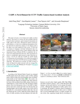 CADP: A Novel Dataset for CCTV Traffic Camera based Accident Analysis