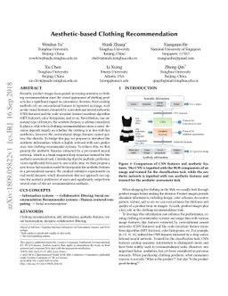 Aesthetic-based Clothing Recommendation