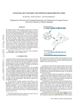 Cocktails, but no party: multipath-enabled private audio