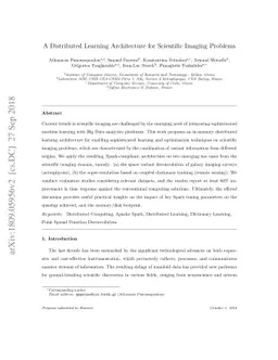 A Distributed Learning Architecture for Scientific Imaging Problems