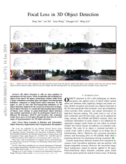 Focal Loss in 3D Object Detection