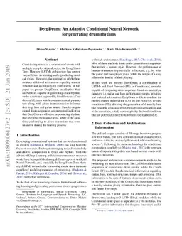 DeepDrum: An Adaptive Conditional Neural Network