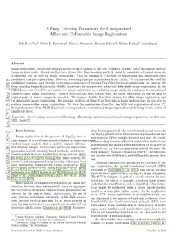 A Deep Learning Framework for Unsupervised Affine and Deformable Image
  Registration