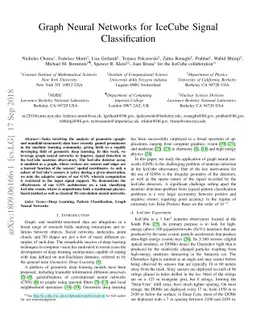 Graph Neural Networks for IceCube Signal Classification