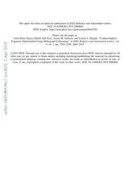 Contact-Implicit Trajectory Optimization using Orthogonal Collocation