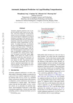 Automatic Judgment Prediction via Legal Reading Comprehension