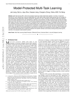 Model-Protected Multi-Task Learning