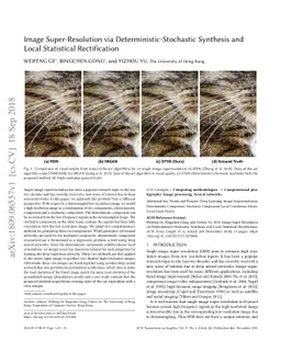 Image Super-Resolution via Deterministic-Stochastic Synthesis and Local
  Statistical Rectification