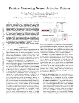 Runtime Monitoring Neuron Activation Patterns
