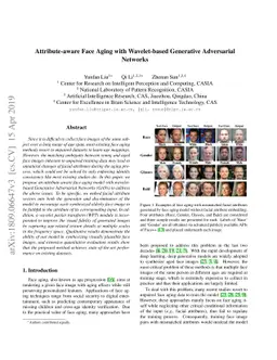 Attribute-aware Face Aging with Wavelet-based Generative Adversarial
  Networks