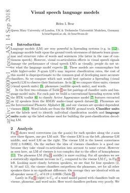 Visual Speech Language Models