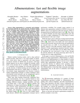Albumentations: fast and flexible image augmentations