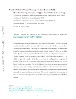 Predictive Collective Variable Discovery with Deep Bayesian Models